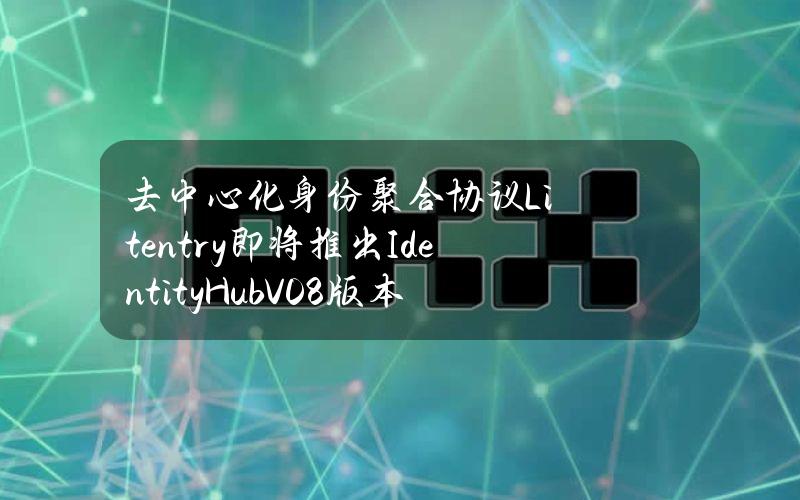 去中心化身份聚合协议Litentry即将推出IdentityHubV0.8版本