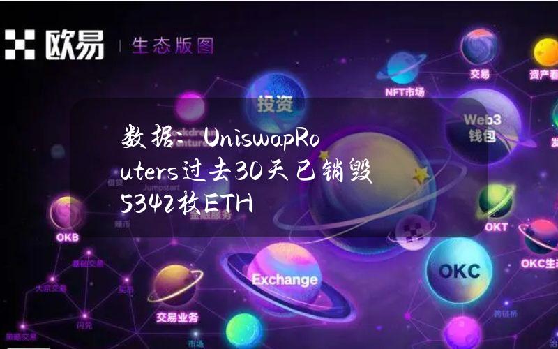 数据：UniswapRouters过去30天已销毁5342枚ETH