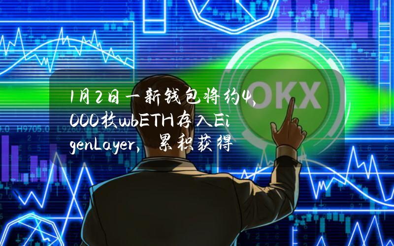 1月2日一新钱包将约4,000枚wbETH存入EigenLayer，累积获得近350万个Eigen积分