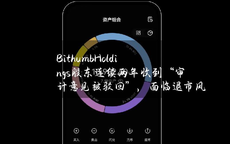 BithumbHoldings股东连续两年收到“审计意见被驳回”，面临退市风险