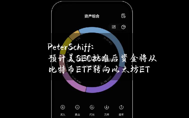 PeterSchiff：预计美SEC批准后资金将从比特币ETF转向以太坊ETF