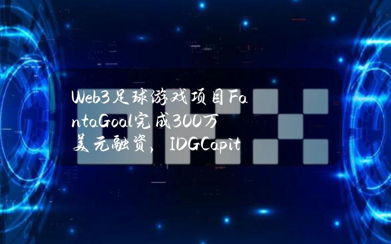 Web3足球游戏项目FantaGoal完成300万美元融资，IDGCapital等参投