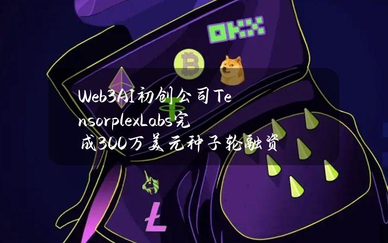 Web3AI初创公司TensorplexLabs完成300万美元种子轮融资