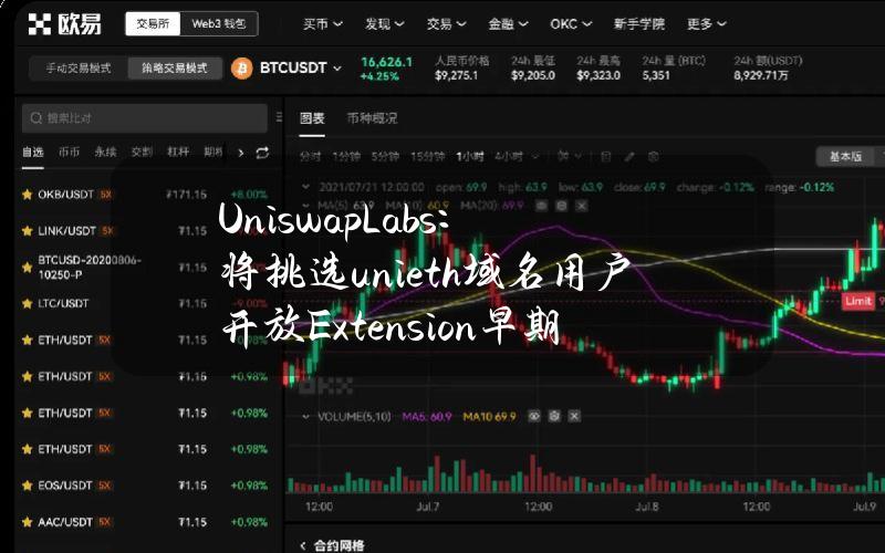 UniswapLabs：将挑选uni.eth域名用户开放Extension早期测试